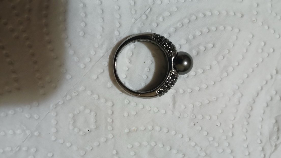 İnci taşlı  gümüş yüzük - Görsel 3