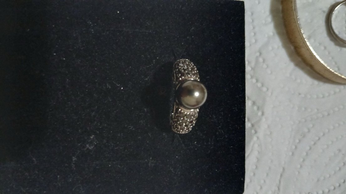 İnci taşlı  gümüş yüzük - Görsel 4