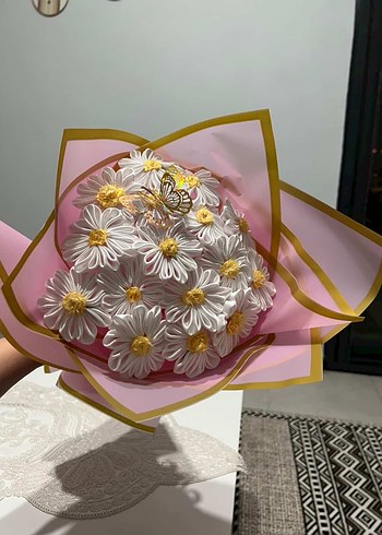 Pembe Pastel Çiçek Buketi - Görsel 2