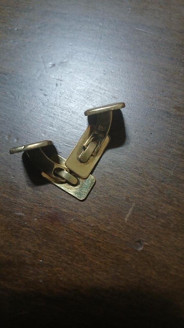 Minimalist Altın kaplama  Erkek Kol Düğmeleri - Görsel 4