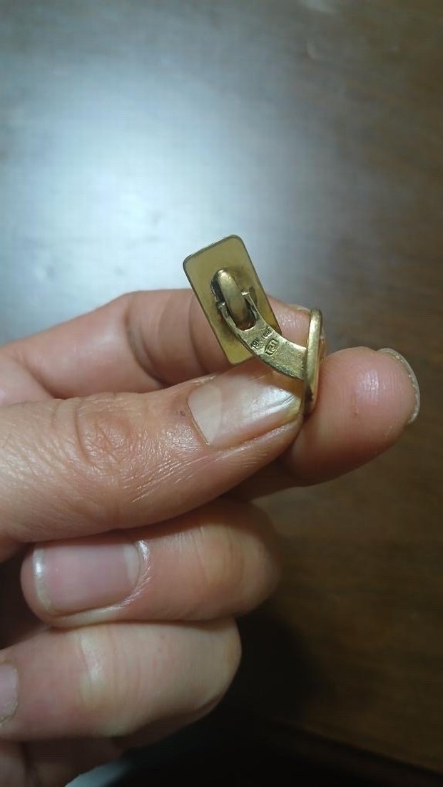 Minimalist Altın kaplama  Erkek Kol Düğmeleri - Görsel 3