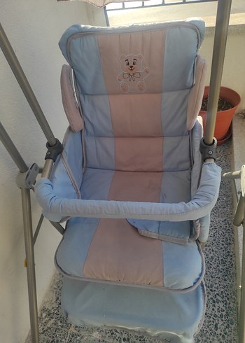 Beden mavi Renk Pastel Mavi Bebek Mama Sandalyesi