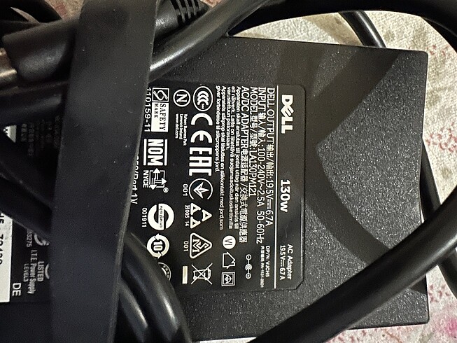 Dell 130w 19.5v 6.7A Adaptör