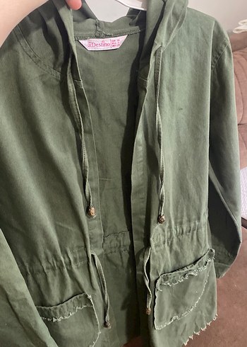 Düğmeli Uzun Keten Kadın Ceket - Görsel 4