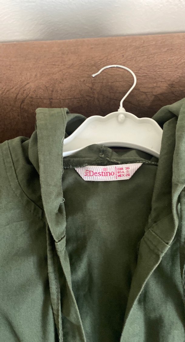 Düğmeli Uzun Keten Kadın Ceket - Görsel 2