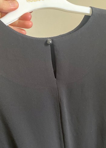 Siyah Uzun Kollu Salaş Bohem Elbise - Görsel 5