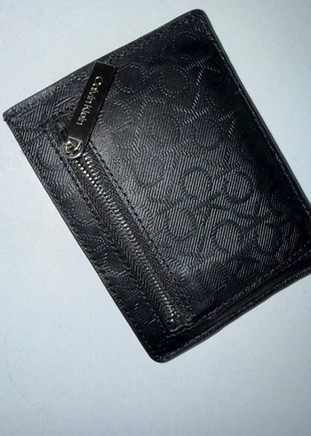 Calvin Klein Siyah Deri Erkek Kartlık - Görsel 4