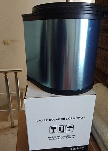 Montaj Edilebilen Krom Çöp Kovası 11 lt 