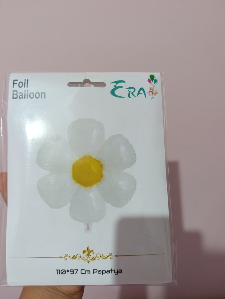 2 Adet 110x97 cm Papatya Folyo Balon (Büyük Boy) - Görsel 3
