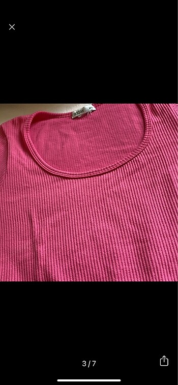 s Beden Pembe crop tişört