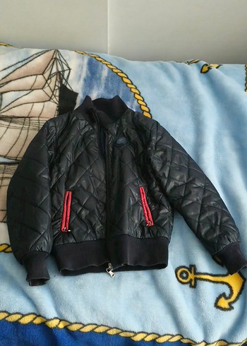 Armani orjinal lacivert Fermuarlı çocuk montu - Görsel 3