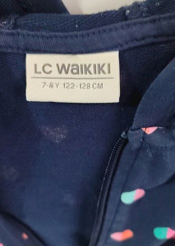 Renkli Kalpli Kapüşonlu Kız çocuk yeleği - Görsel 3