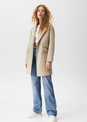 PULL AND BEAR BEJ KABAN