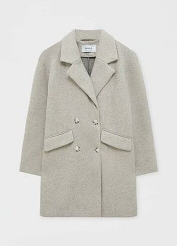 s Beden PULL AND BEAR BEJ KABAN
