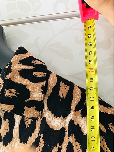 s Beden çeşitli Renk Leopar elbise