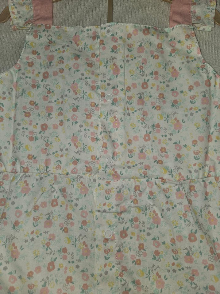 Bebek Kız Beyaz Desenli Fırfırlı Takım - Görsel 2