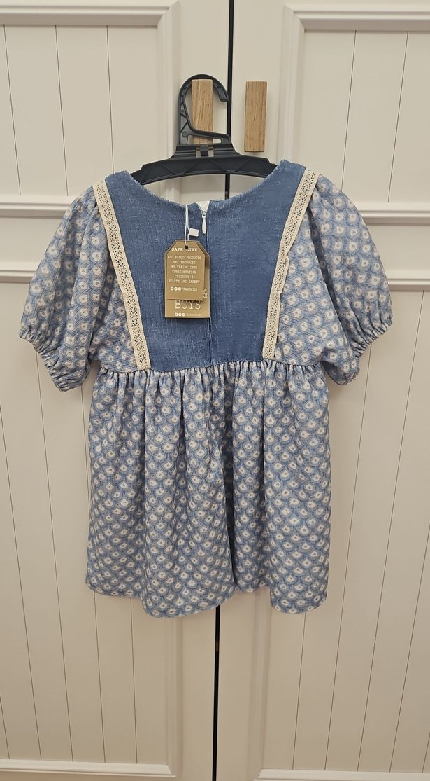 Dantel Detaylı Kız Çocuk Elbise - Görsel 2