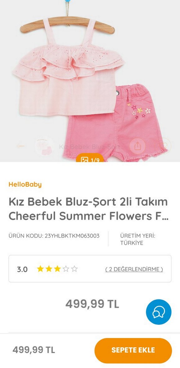 Pembe Fırfırlı Nakışlı Takım - Görsel 4