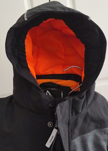 Gri Erkek Bebek Kayak Tulumu Velcro - Görsel 7