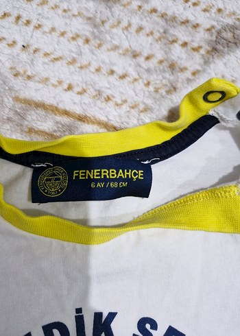 Sarı Kısa Kollu Fenerbahçe Tişört - Görsel 3