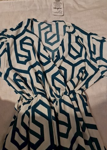 YEŞİL UZUN ELBİSE - Görsel 7