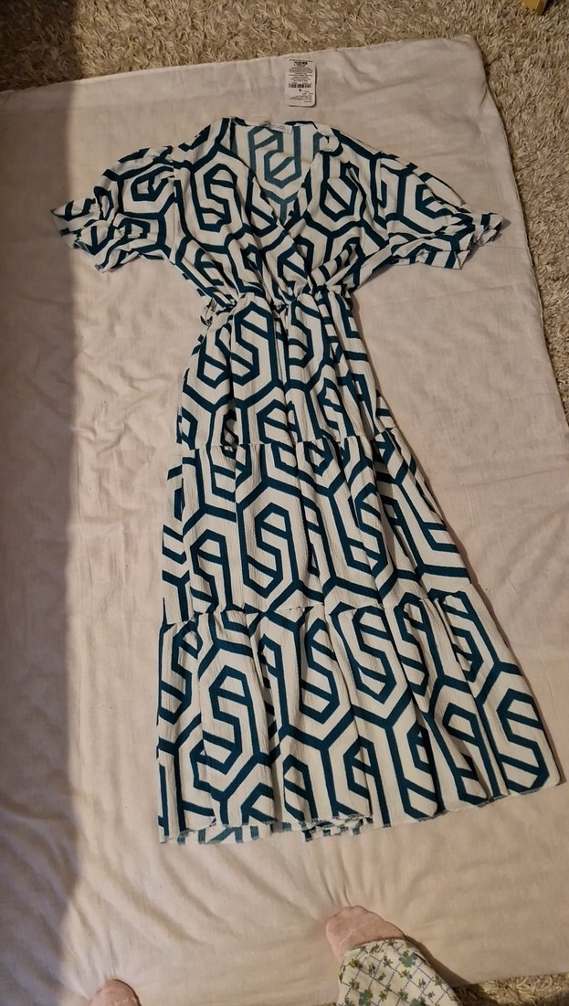 YEŞİL UZUN ELBİSE - Görsel 2