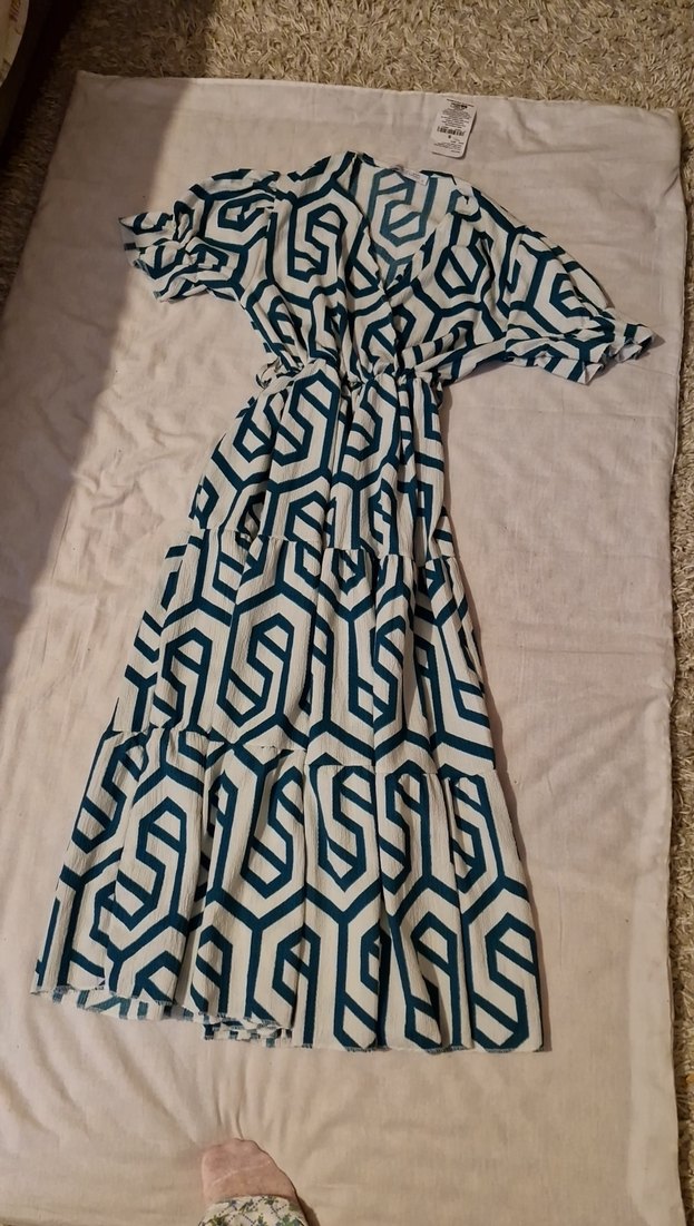 YEŞİL UZUN ELBİSE - Görsel 4