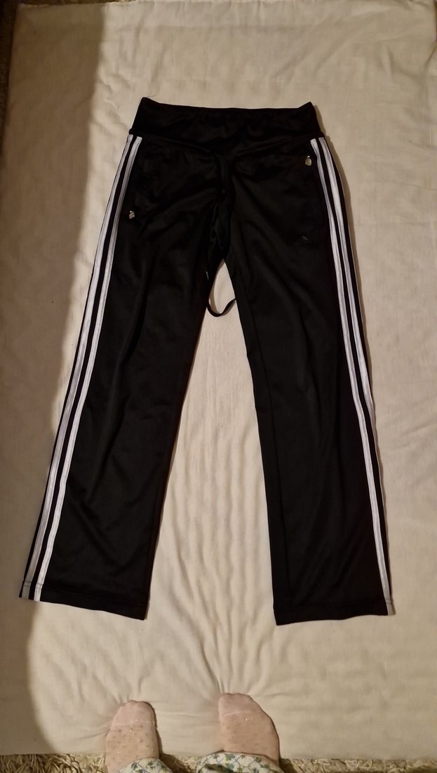 Kadın Siyah Çizgili Spor Eşofman - Görsel 5