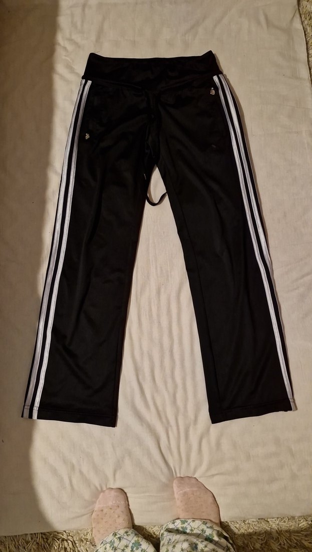 Kadın Siyah Çizgili Spor Eşofman - Görsel 3