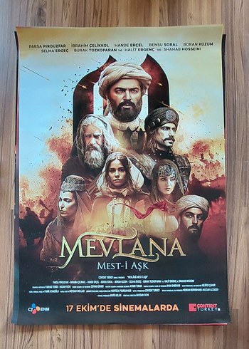 Mevlana Mest-i Aşk Osmanlıca film posteri 70x100