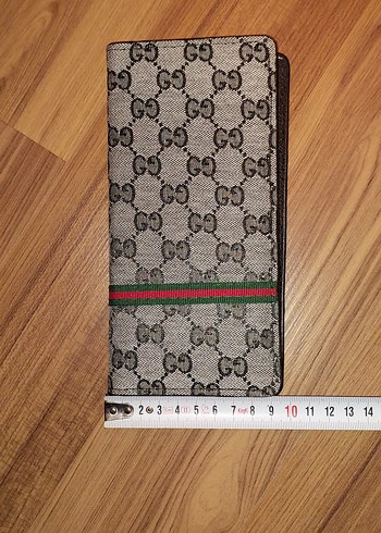 Gucci gri Desenli Erkek Cüzdan - Görsel 3