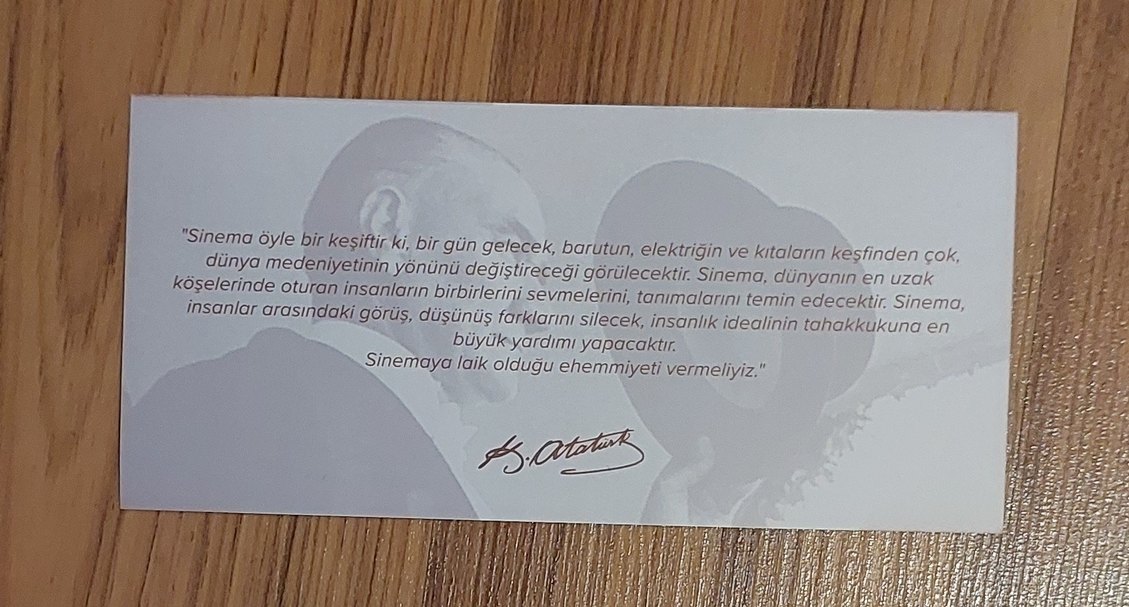 Atatürk 1881-1919 - Mehmet Ada Öztekin film koleksiyon kartı - Görsel 2