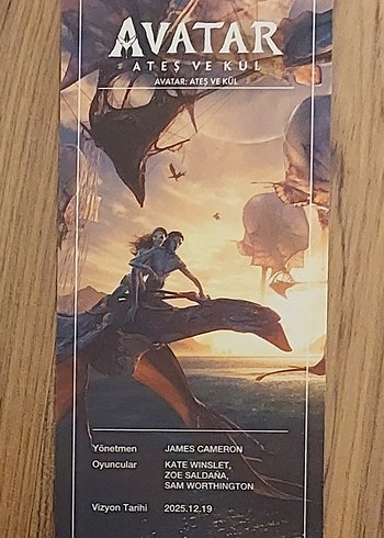 Avatar filmi koleksiyonluk kartı - Görsel 2