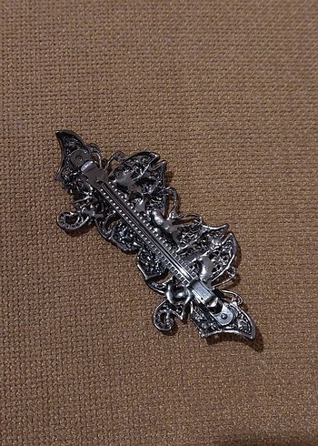 Renkli kristal taşlı Kelebek Desenli Bohem Saç Tokası - Görsel 4