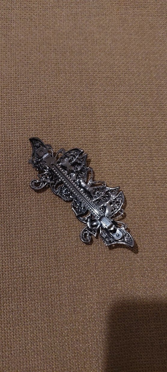 Renkli kristal taşlı Kelebek Desenli Bohem Saç Tokası - Görsel 4