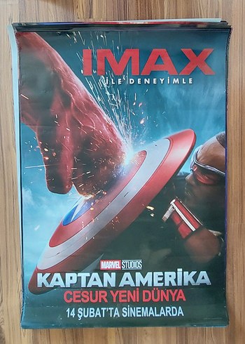 Kaptan Amerika Cesur Yeni Dünya film afişi origin rulo şeklinde