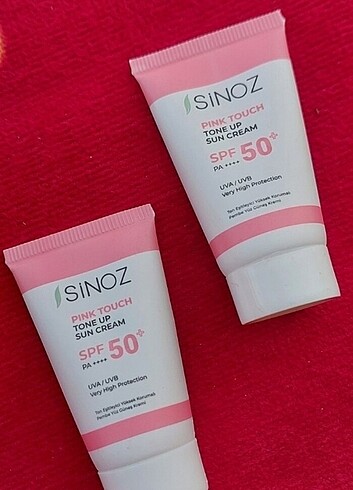 siNOZ Spf 50+ Pink Touch Tor Eşitleyici Pembe Yüz Güneş Kremi Pa