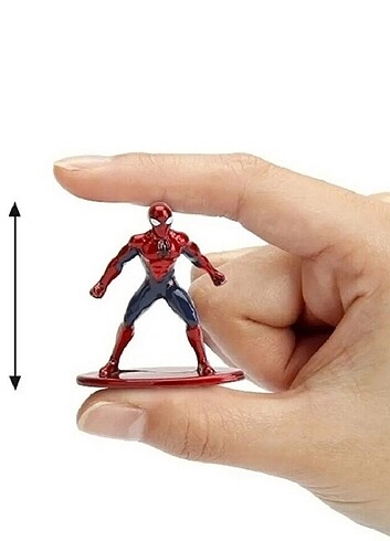 Beden Spiderman Marvel Single Pack Nanofigs Figür Döküm Figür