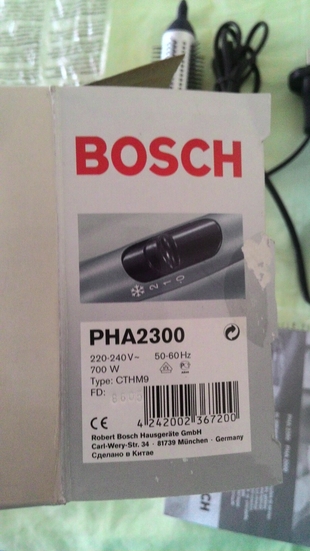 universal Beden Bosch 700 watt max, saç şekillendirme (sıfır)