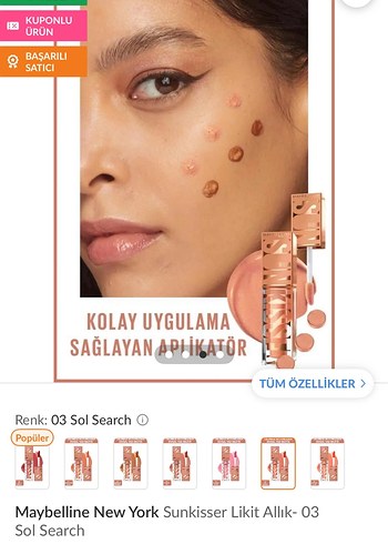 Maybelline Maybelline New York Sunkisser Likit Allık 03 Sol Search