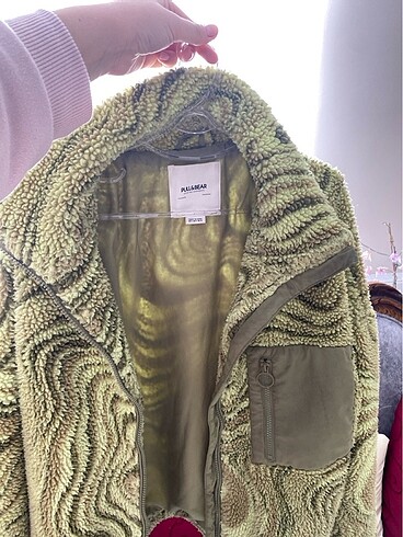 m Beden Pull and bear peluş mont