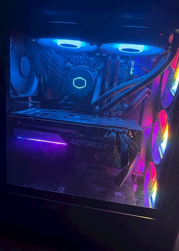 Renkli ışıklı GEFORCE Masaüstü Bilgisayar RTX 3070