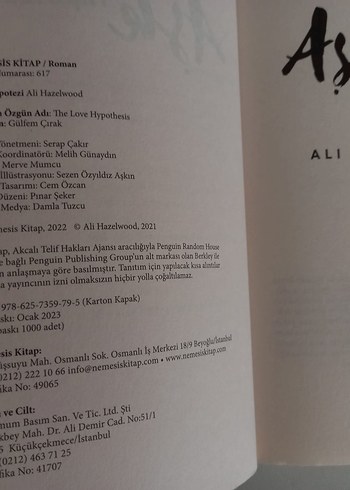 Aşk Hipotezi - Ali Hazelwood