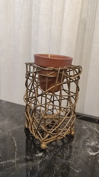 Beden altın Renk Rattan dekor