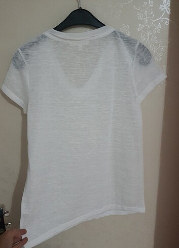 Beyaz kadın tşört - Görsel 2