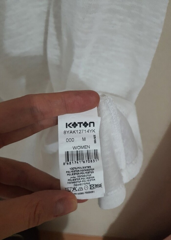 Beyaz kadın tşört - Görsel 5