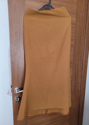 Bej Drapeli Kadın Uzun Etek yelek takımi - Görsel 2