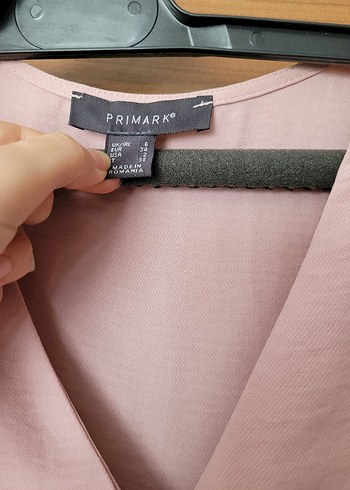 Düğmeli Pudra Pembe Keten Uzun Elbise - Görsel 3