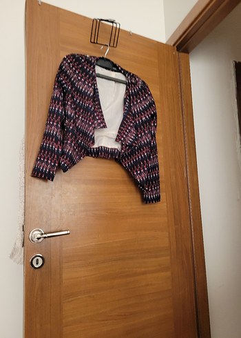 Renkli Tie-Dye Mini  Ceket - Görsel 3