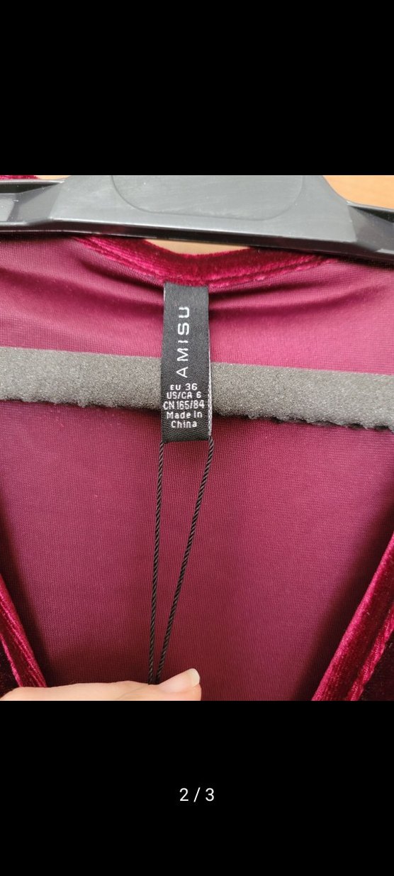 Bordo Kadın Uzun Kollu  Kadife tulum - Görsel 2